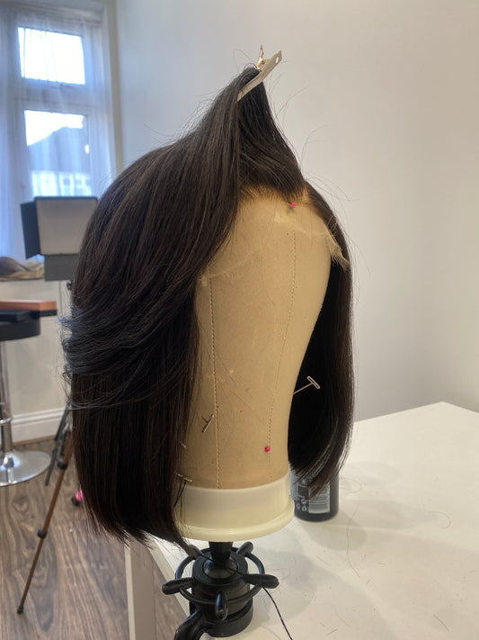 Wig construction service (machine wig making)